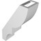 Ekena Millwork 3-in. W x 6-in. D x 10-in. H Ridgewood Architectural Grade PVC Knee Brace BRCP03X06X10RID - alternate 2